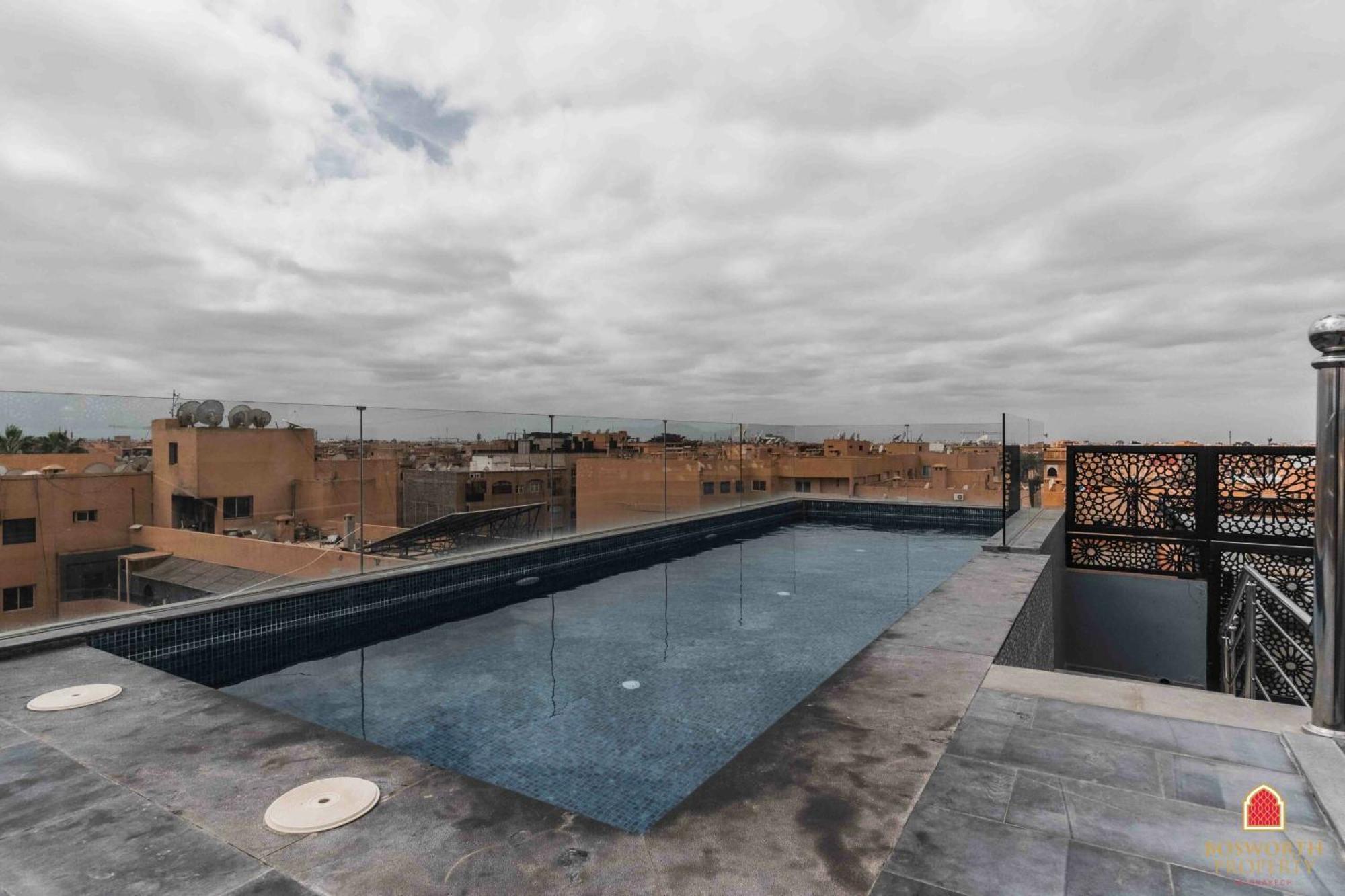 Rooftop Pool, Bright & Cozy Apartment In City Center Маракеш Екстериор снимка